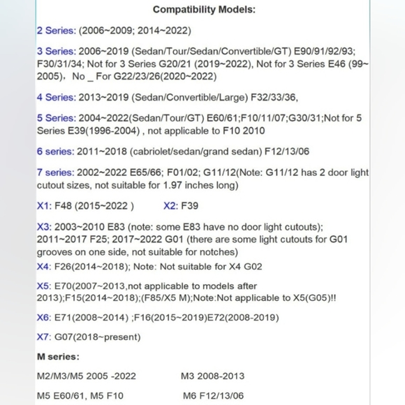 2 BMW LED logo door projector lights - Picture 3 of 4